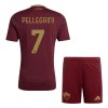 Officiële Voetbalshirt + Korte Broek AS Roma Pellegrini 7 Thuis 2024-25 - Kids